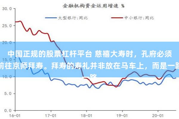 中国正规的股票杠杆平台 慈禧大寿时，孔府必须前往京师拜寿。拜寿的寿礼并非放在马车上，而是一路