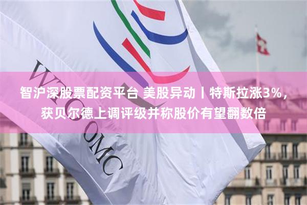 智沪深股票配资平台 美股异动丨特斯拉涨3%，获贝尔德上调评级并称股价有望翻数倍